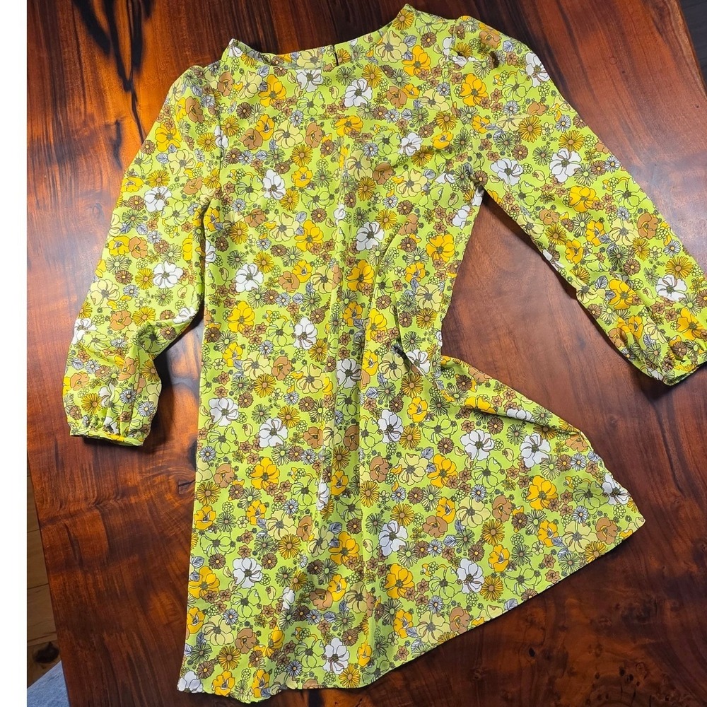 MODCLOTH RETRO 60'S FLORAL SHIFT FAIRYCORE FASHIONGRAM FESTIVAL BOHEMIAN